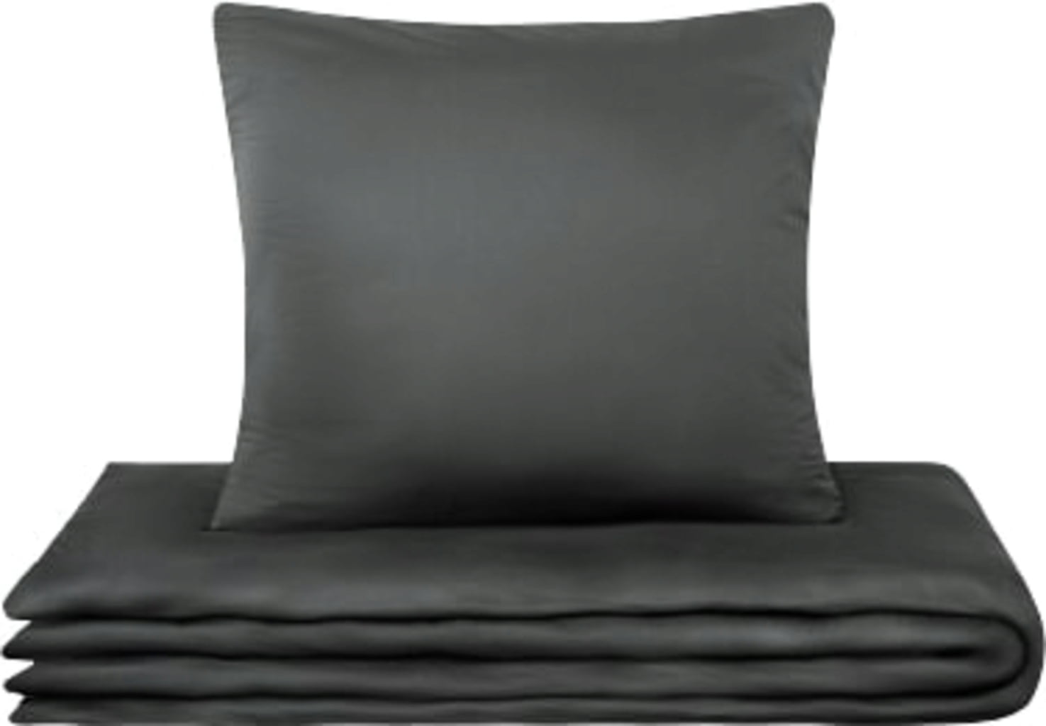 Cradle Studio Mako Satin Duvet Cover, 200 x 200 cm - Anthracite