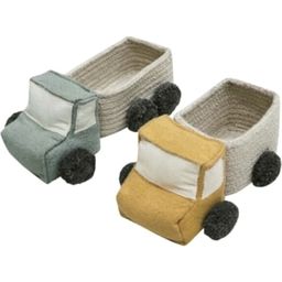Lorena Canals Mini Trucks Basket Set - 1 item