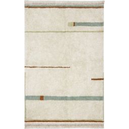 Lorena Canals Tappeto - Lanes, 90 x 130 cm - Vintage Blue