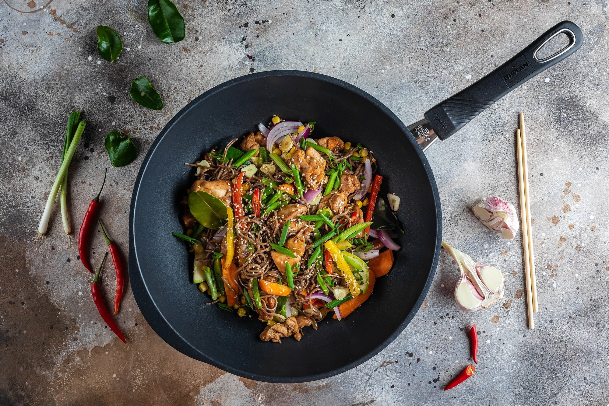 Gastrolux Wok with Detachable Handle - 1 item