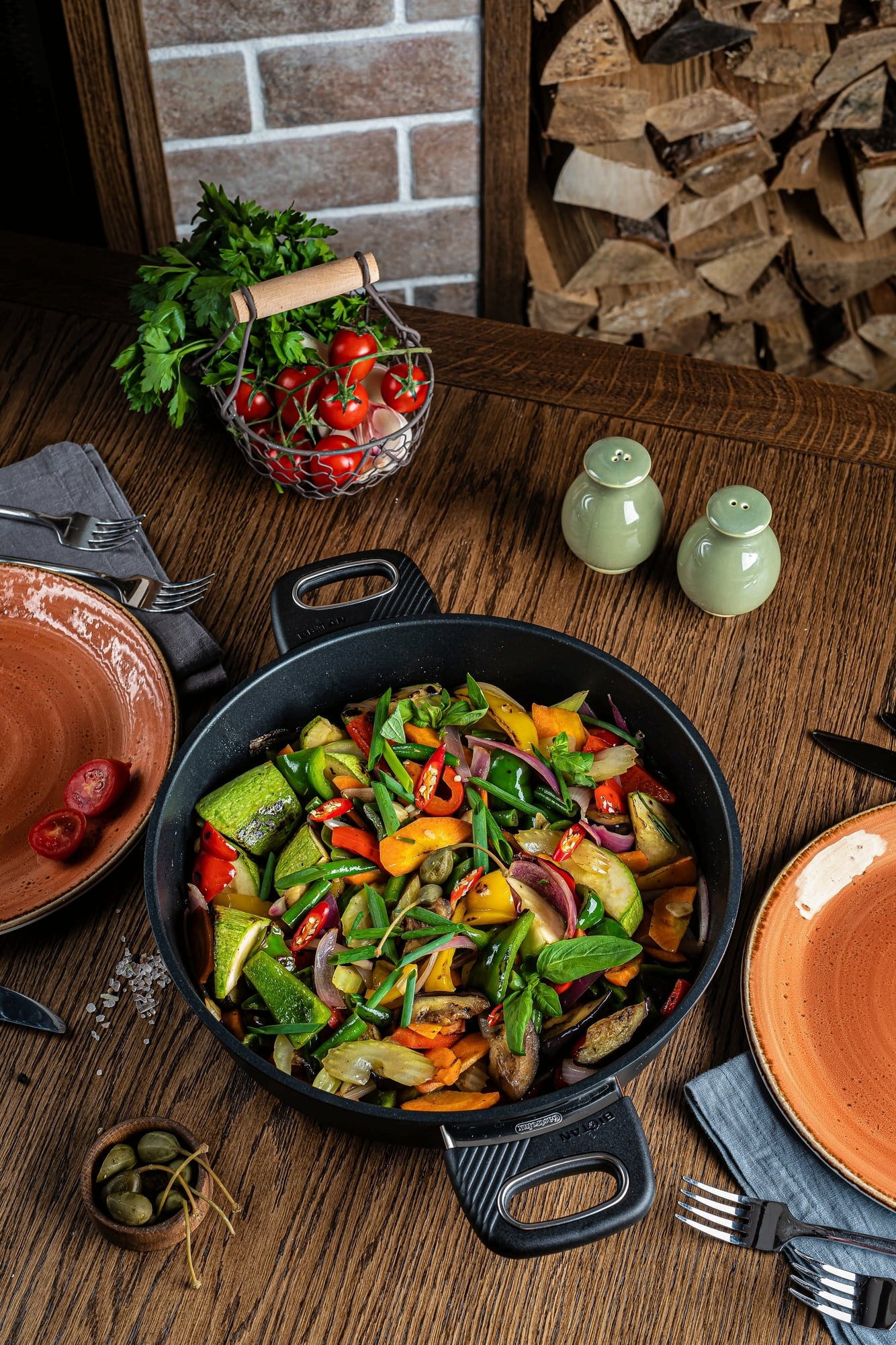 Gastrolux Pan with High Sides & Handles