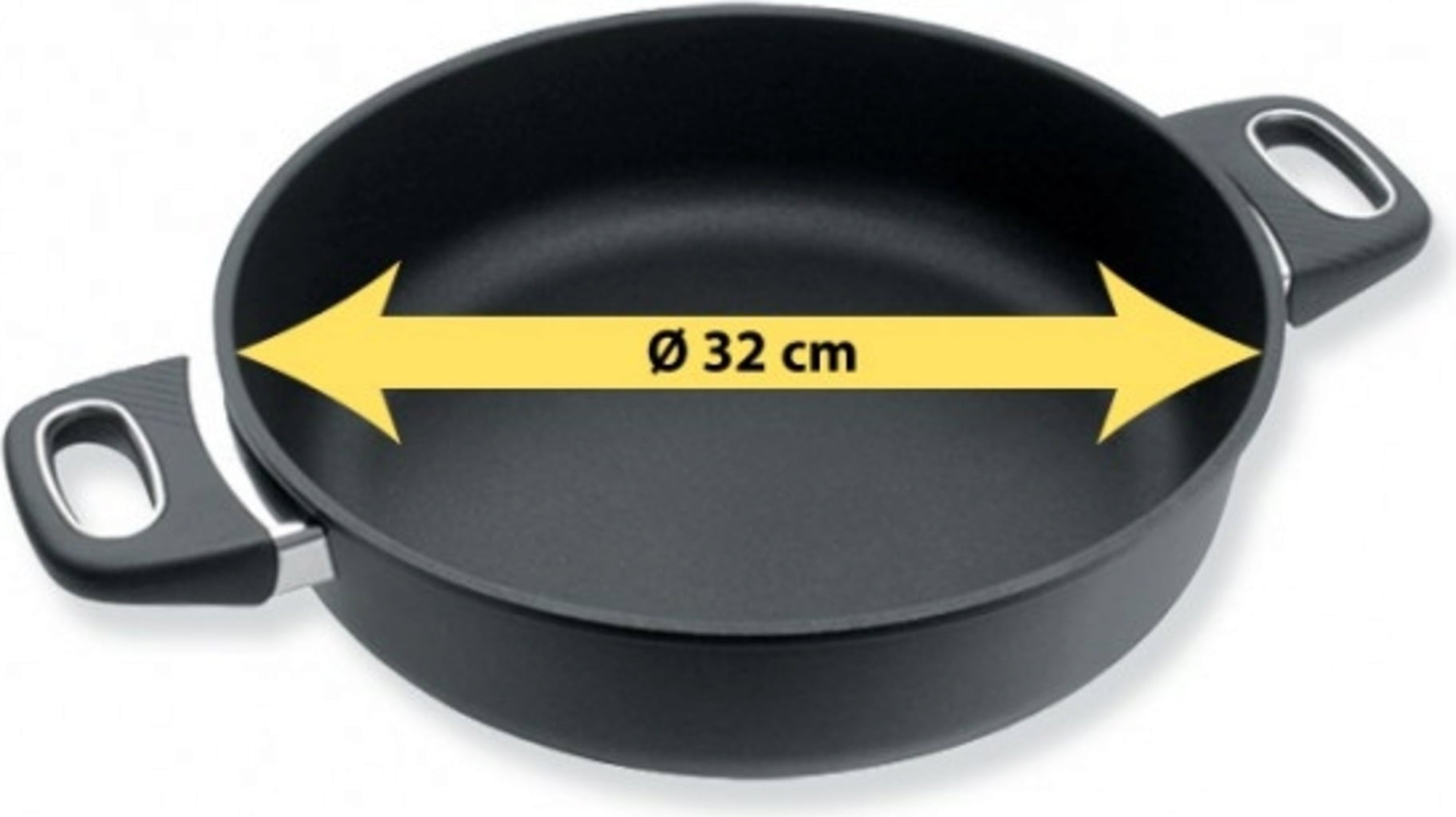 Gastrolux Pan with High Sides & Handles - 32 cm