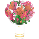 Lovepop Pink Bouquet of Lilies - XL Pop-Up Card - 1 st.