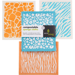 ecoLiving Sponge Cloths - Set of 4 - Animal