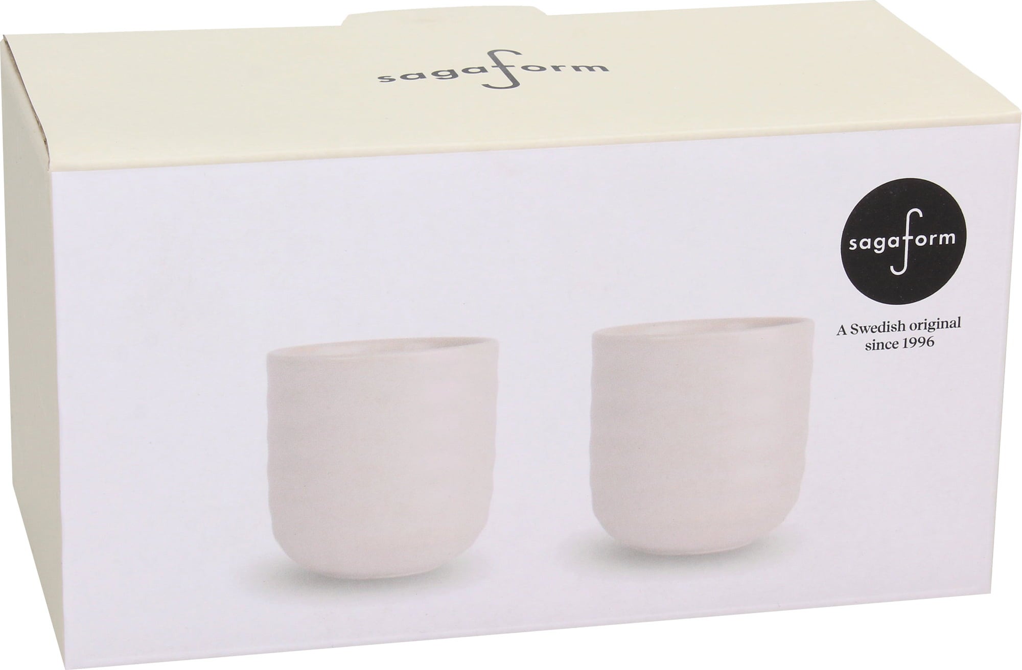 sagaform Mugg Ellen, 2 st. - Off-White