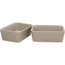 sagaform Mini Flora Baking Dish Set of 2 - Beige