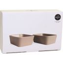 sagaform Mini Flora Baking Dish Set of 2 - Beige