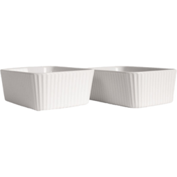 sagaform Mini Flora Baking Dish Set of 2 - White