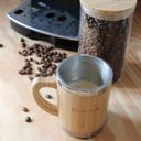 Pandoo Kaffemugg i Bambu & Rostfritt Stål - 1 st.