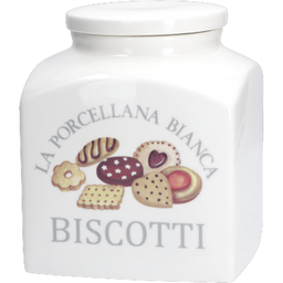 La Procellana Bianca Conserva  - Ceramic Biscuit Jar - 1 item