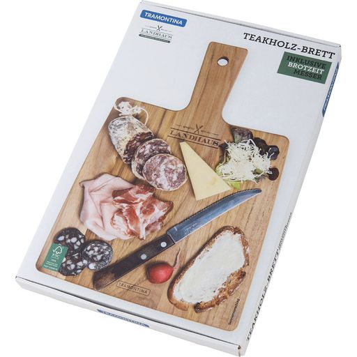 Gift Set - Teak Board & Table Knife LANDHAUS - 1 item
