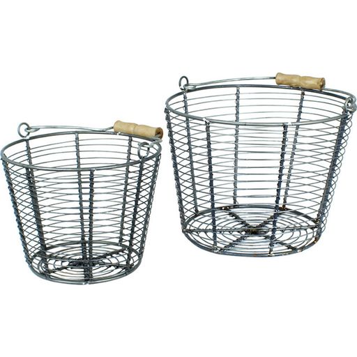 Strömshaga Wire Basket with Handle - Cone Shaped - L