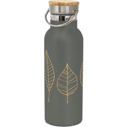 PPD Pure Gold Leaves - anthrazit - Edelstahlflasche
