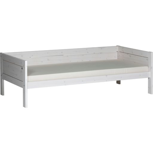 LIFETIME Basic Bed, Glazed White - Standard Slats