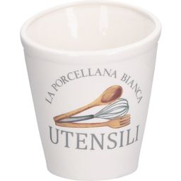 La Procellana Bianca Conserva - Ceramic Utensil Holder - 1 item