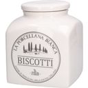 La Procellana Bianca Conserva - Ceramic Biscotti Jar