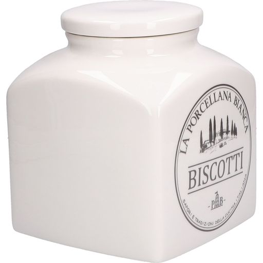 La Procellana Bianca Conserva - Ceramic Biscotti Jar - 1 item