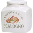 La Procellana Bianca Conserva - Ceramic Shallot Jar