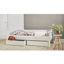 Manis-h Drawers for Huxie Bed 90x200cm, 2 Pieces - White