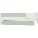 3/4 Absturzsicherung für 90x200 cm Huxie Bett - grün