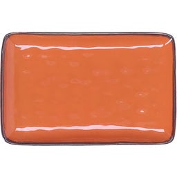 Rose & Tulipani Concerto - Rectangular Plate, 20 x 13 cm - Arancione