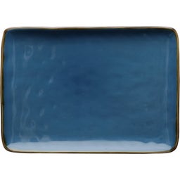 Rose & Tulipani Concerto - Rectangular Plate, 27 x 19 cm - Blu Avio