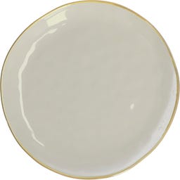 Rose & Tulipani Concerto - Piatto Piano, 27 cm - Grigio Perla