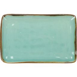 Rose & Tulipani Concerto - Rectangular Plate, 20 x 13 cm - Verde Acqua