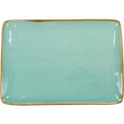 Rose & Tulipani Concerto - Rectangular Plate, 27 x 19 cm - Verde Acqua