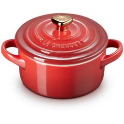 Le Creuset Mini Cocotte with Heart Knob - Cerise