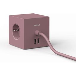 AVOLT Square 1 - Power Extender USB-A & Magnet - Rusty Red