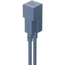 AVOLT Cable 1 USB A a Lightning, 1,8 m - Ocean Blue