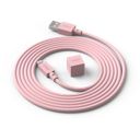 AVOLT Cable 1 USB A to Lightning, 1,8 m - Old Pink