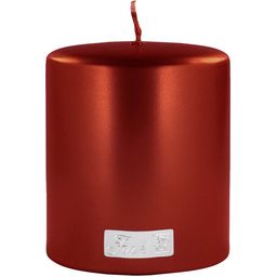 Fink Metallic Red Pillar Candle
