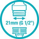 Gardena Tap Connector 21mm (G 1/2