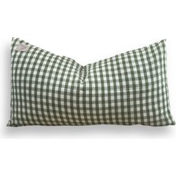 Lovely Linen Cushion Cover - Misty 40 x 70 - Square Karo Jeep Green