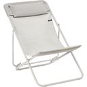 Lafuma MAXI TRANSAT+ Deck Chair with Cushion - Galet/Sable