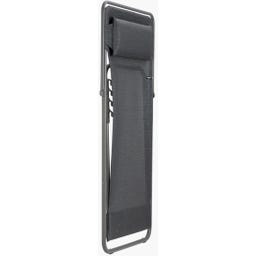 Lafuma MAXI TRANSAT+ Deck Chair with Cushion - Obsidian/Titane
