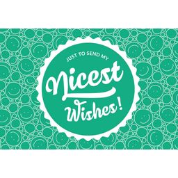 Interismo Gratulationskort "Nicest Wishes"