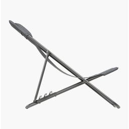 Lafuma MAXI TRANSAT+ Deck Chair with Cushion - Obsidian/Titane