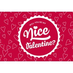 Interismo Gratulationskort “ Nice Valentine"