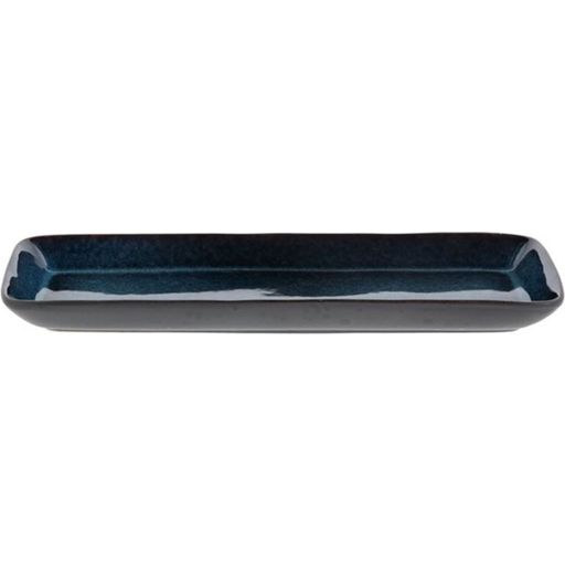 Assiette de Service Rectangulaire 38 x 14 cm - noir/bleu foncé
