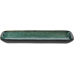 Bitz Rectangular Serving Platter, 38 x 14 cm - Black / Green