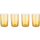 Bitz Kusintha Water Glass Set, 4 Pieces - Amber