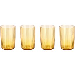 Bitz Kusintha Water Glass Set, 4 Pieces - Amber