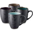 Bitz Mug Set, 300 ml - Black / Grey - Green - Dark Blue
