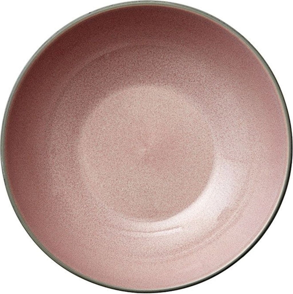 Bitz Pasta Plate - Grey / Light Pink