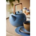 Bitz Tee Pot with Tea Strainer - Shiny Ocean