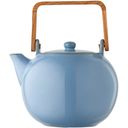 Bitz Tee Pot with Tea Strainer - Shiny Ocean