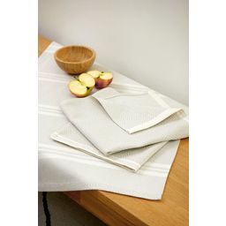 Framsohn Tea Towel - Block Stripes - Beige